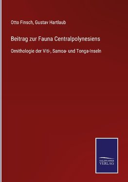 Beitrag zur Fauna Centralpolynesiens