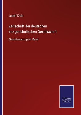 Zeitschrift der deutschen morgenländischen Gesellschaft