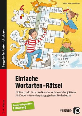 Einfache Wortarten-Rätsel