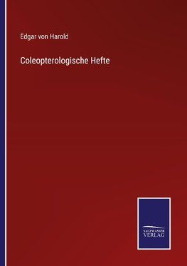 Coleopterologische Hefte