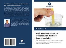 Verschiedene Ansätze zur Interpretation des Säure-Basen-Haushalts