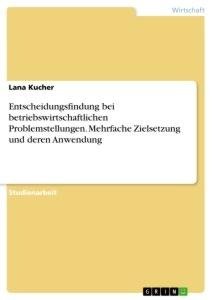 Entscheidungsfindung bei betriebswirtschaftlichen Problemstellungen. Mehrfache Zielsetzung und deren Anwendung