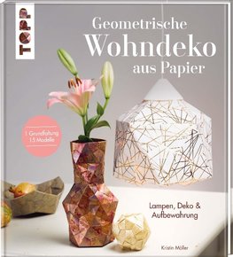 Geometrische Wohndeko aus Papier