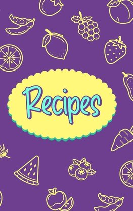 Recipes Food Journal Hardcover