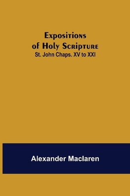 Expositions of Holy Scripture