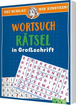 Sei schlau wie Einstein! - Wortsuchrätsel in Großschrift