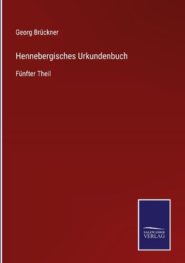 Hennebergisches Urkundenbuch