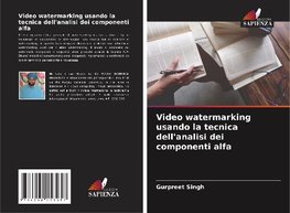 Video watermarking usando la tecnica dell'analisi dei componenti alfa