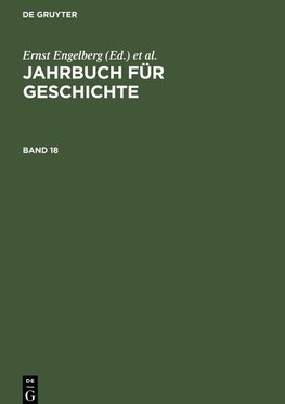 Jahrbuch für Geschichte, Band 18, Jahrbuch für Geschichte Band 18