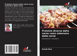 Proteine ¿¿diverse dalla carne come estensore della carne