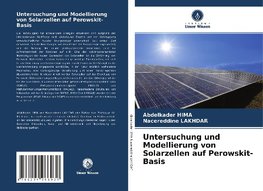 Untersuchung und Modellierung von Solarzellen auf Perowskit-Basis