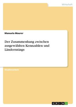 Der Zusammenhang zwischen ausgewählten Kennzahlen und Länderratings