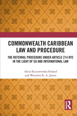 Commonwealth Caribbean Law and Procedure