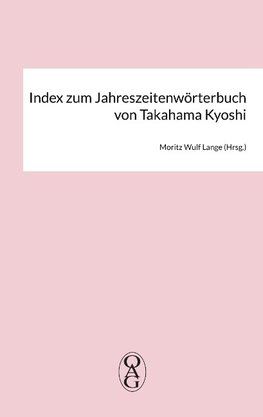 Index zum Jahreszeitenwörterbuch von Takahama Kyoshi