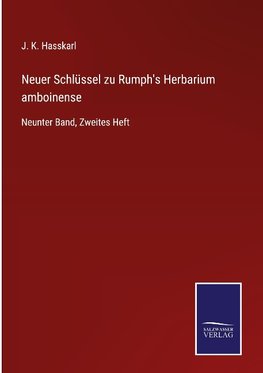 Neuer Schlüssel zu Rumph's Herbarium amboinense