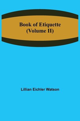 Book of Etiquette (Volume II)