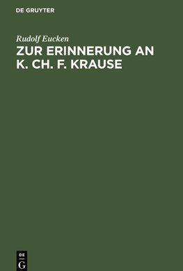 Zur Erinnerung an K. Ch. F. Krause