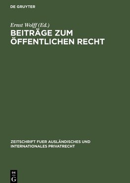 Beiträge zum Öffentlichen Recht