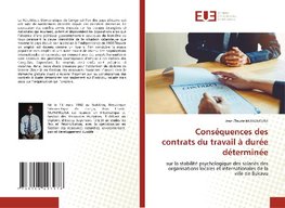 Conséquences des contrats du travail à durée déterminée