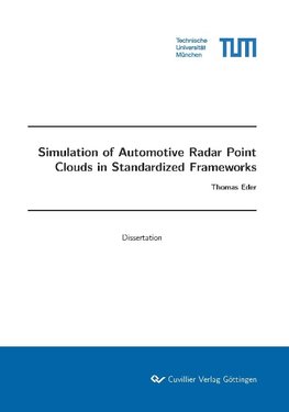 Simulation of Automotive Radar Point Clouds in Standardized Frameworks