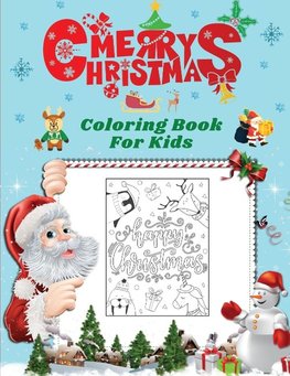 Merry Christmas Coloring Book For kids