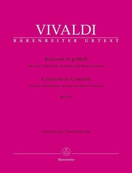 Konzert für zwei Violoncelli, Streicher und Basso continuo g-Moll RV 531