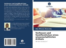 Verfassen und Veröffentlichen eines wissenschaftlichen Artikels