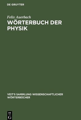 Wörterbuch der Physik