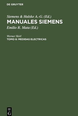 Manuales Siemens, Tomo 6, Medidas electricas