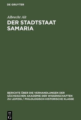 Der Stadtstaat Samaria