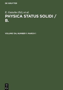 Physica status solidi / B., Volume 134, Number 1, March 1