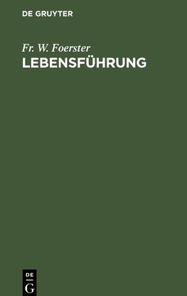 Lebensführung