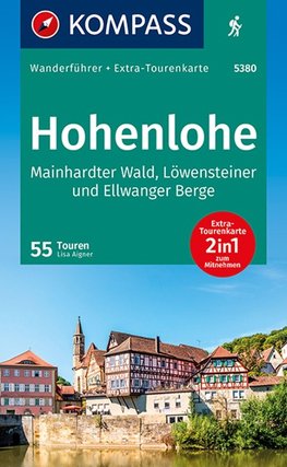 KOMPASS Wanderführer 5390 Hohenlohe, Mainhardter Wald, Löwensteiner und Ellwanger Berge, 55 Touren