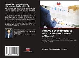 Preuve psychométrique de l'inventaire d'auto-efficacité