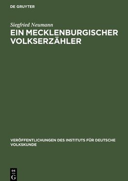 Ein Mecklenburgischer Volkserzähler