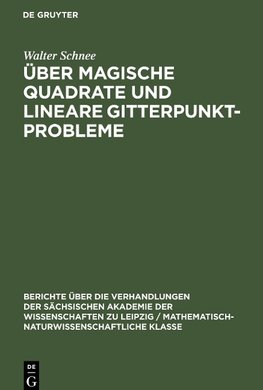 Über magische Quadrate und lineare Gitterpunktprobleme