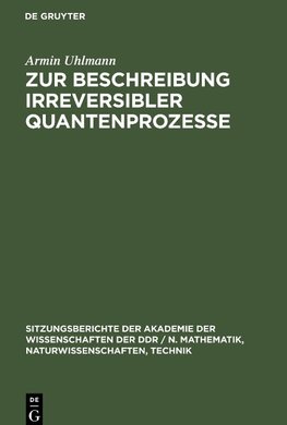 Zur Beschreibung irreversibler Quantenprozesse