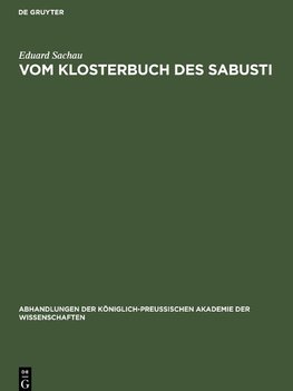 Vom Klosterbuch des Sabusti