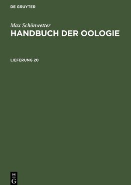 Handbuch der Oologie, Lieferung 20, Handbuch der Oologie Lieferung 20