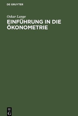 Einführung in die Ökonometrie