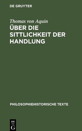 Über die Sittlichkeit der Handlung