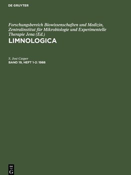 Limnologica, Band 19, Heft 1-2, Limnologica (1988)