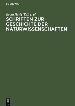 Schriften zur Geschichte der Naturwissenschaften