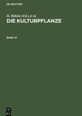 Die Kulturpflanze, Band 37, Die Kulturpflanze Band 37