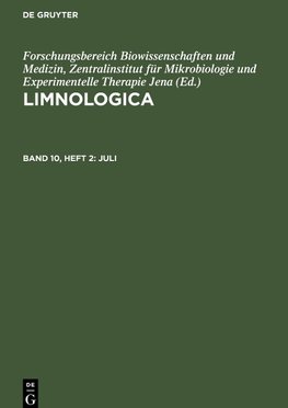 Limnologica, Band 10, Heft 2, Juli