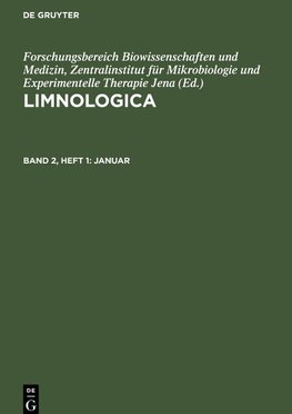 Limnologica, Band 2, Heft 1, Januar