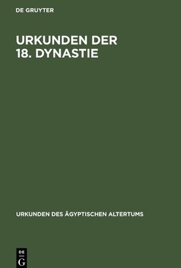 Urkunden der 18. Dynastie