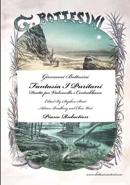 Fantasia I Puritani Duetto For Double Bass and Cello - Piano Reduction