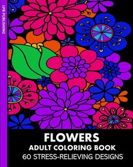 Flowers Adult Coloring Book