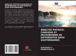 ANALYSE PHYSICO-CHIMIQUE ET MICROBIENNE DE DIFFÉRENTES EAUX SOUTERRAINES